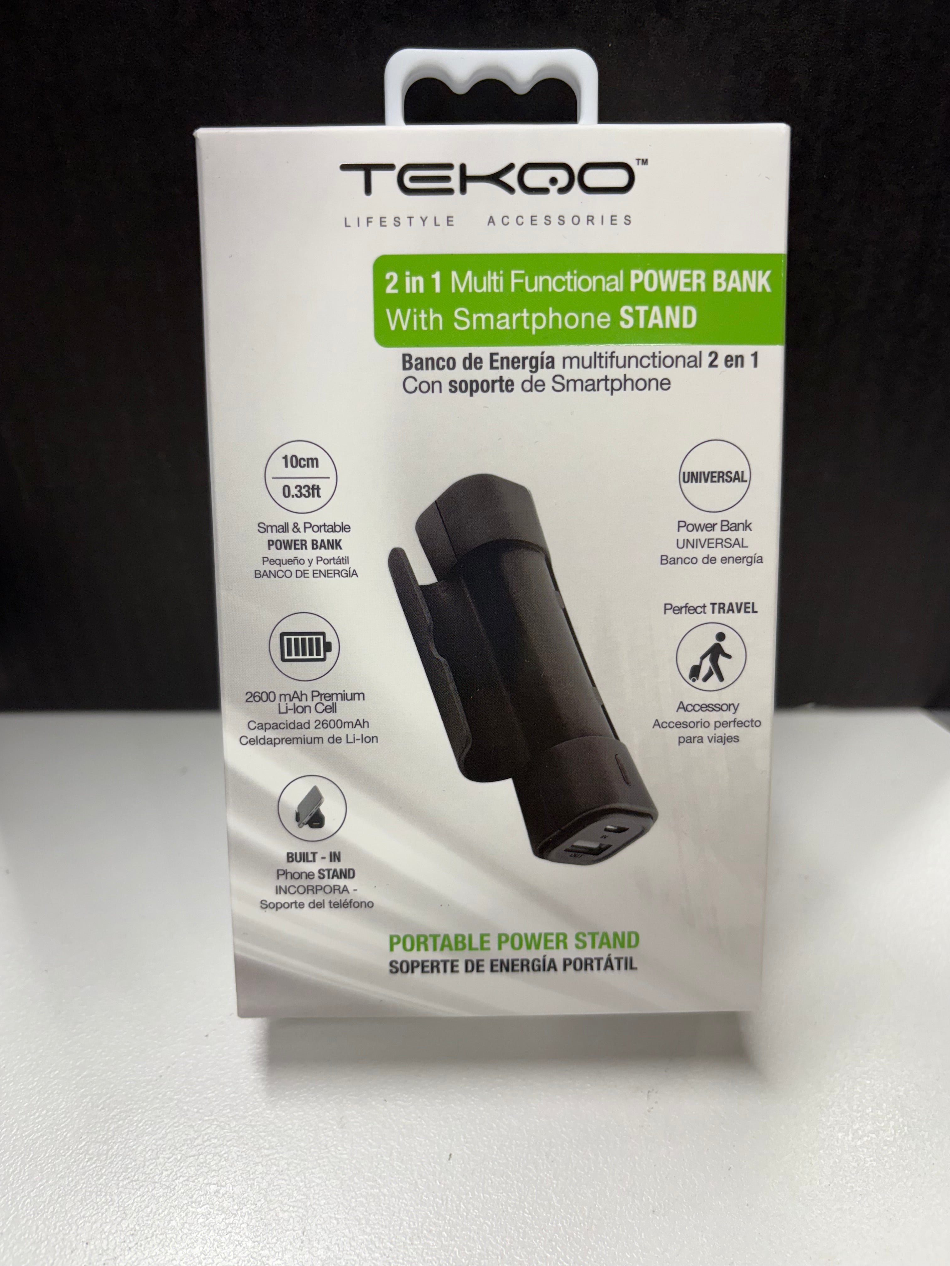 TEQKO 2 in 1 Multi Functional Power Bank 2600 Mah TEQKO 2 in 1 Multi Functional Power Bank 2600 Mah